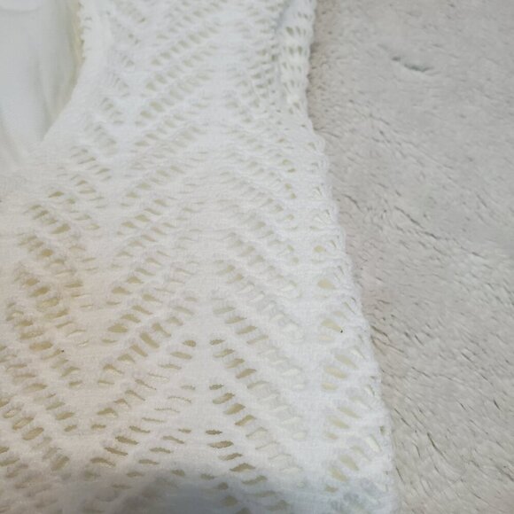 NWT Catalina VTG White Eyelet Romantic Cottagecore One Piece Swimsuit‎ Swim 16 - Picture 4 of 9